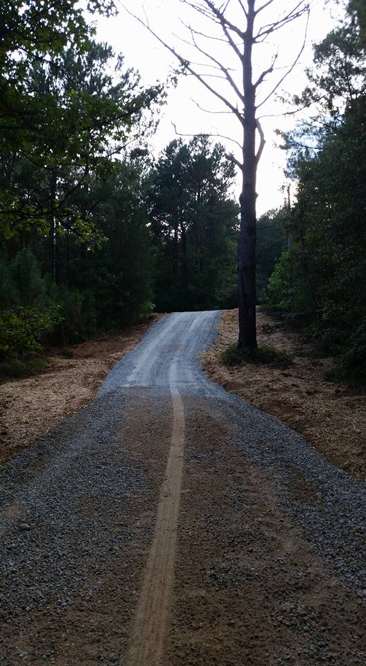 Grass seed and wheat straw spread out