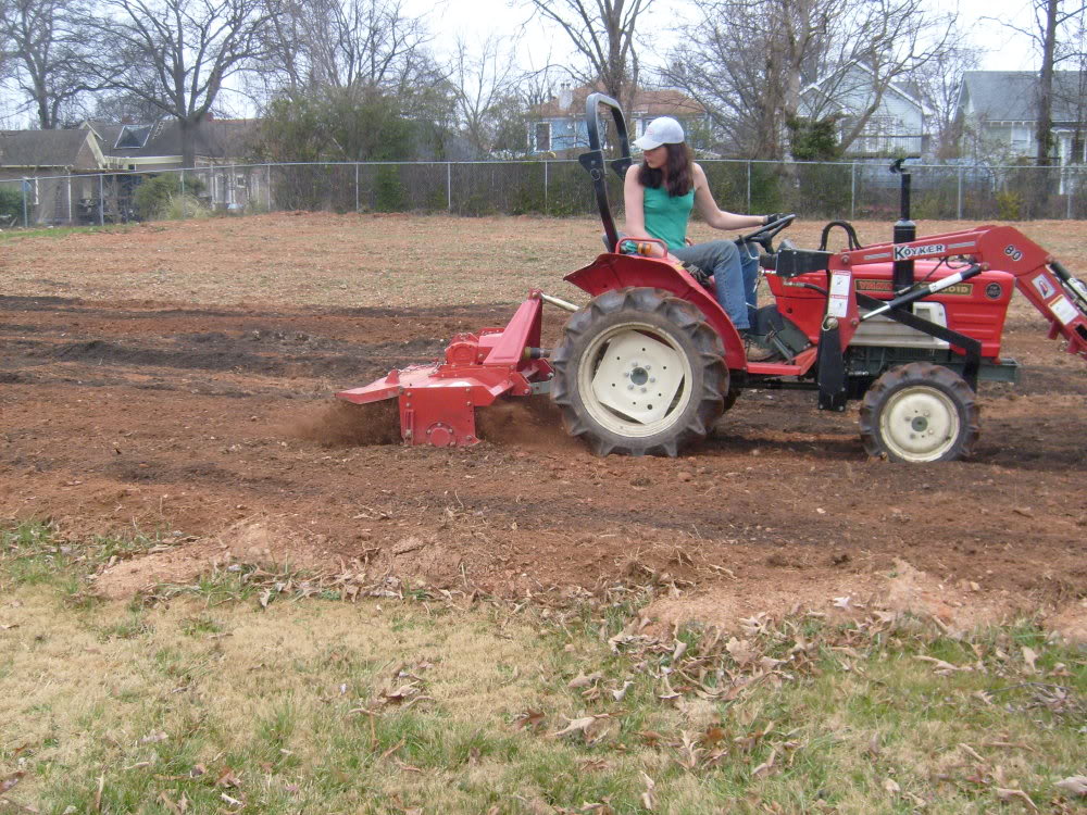Tilling in compost